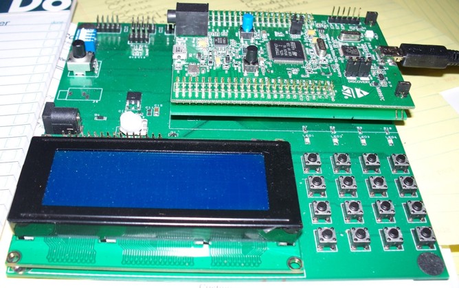 STM32F4 Board on Motherboard