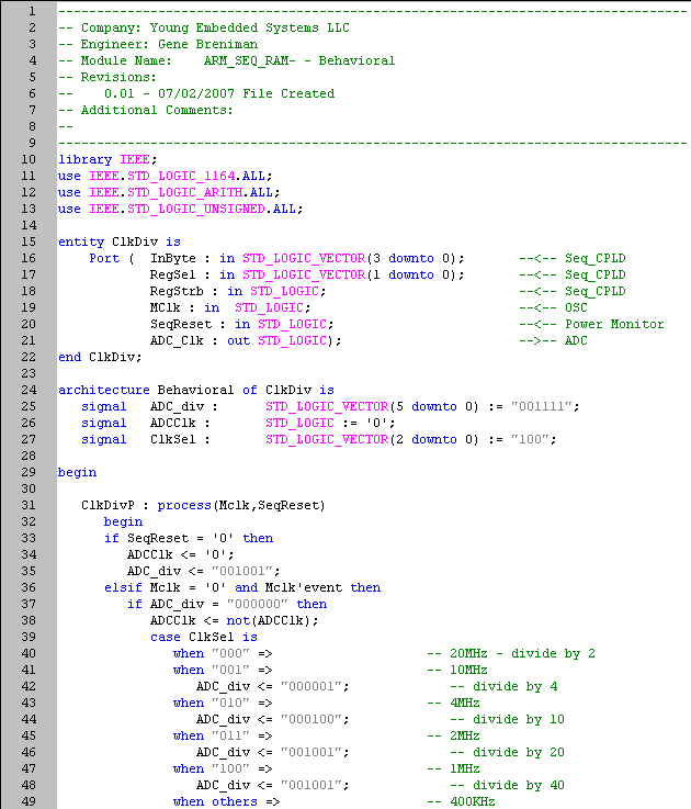 VHDL listing part 1