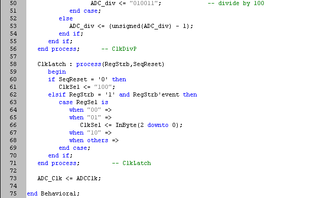VHDL listing part 2